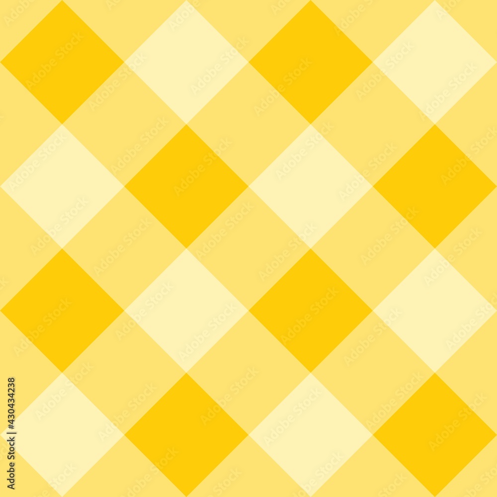 Poster seamless yellow vector background - checkered pattern or grid texture for web design ,desktop wallpa