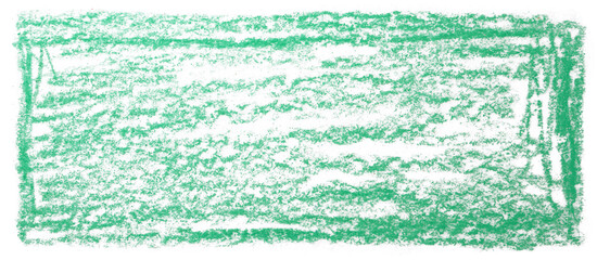 Green background rectangle drawn with pencils