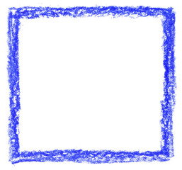 Blue background promo box drawn with pencils