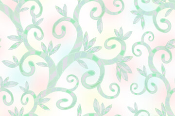 Seamless abstract pattern in light pastel colors.
