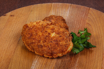 Crispy Chicken cutlet in bread