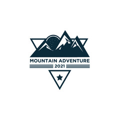 Adventure and outdoor vintage logo template, badge or emblem style © Arga Umbara