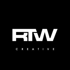 RTW Letter Initial Logo Design Template Vector Illustration