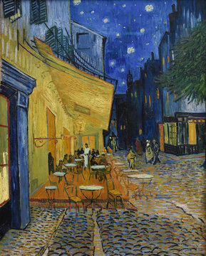 Vincent van Gogh, Cafe Terrace at Night, 1888, oil on canvas, Kröller-Müller Museum, Otterlo, Netherlands