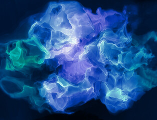 Alcohol ink modern abstract painting, contemporary contemporary art.