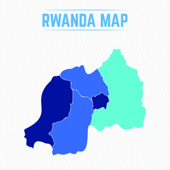 Rwanda Detailed Map With Regions