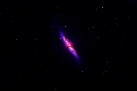 Beautiful multicolored galaxy. Elements of this image were furnished by NASA.