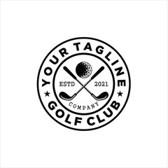 Golf club sport icons and badges, Modern professional golf template logo design for golf club