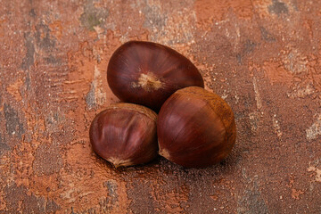 Organic natural sweet Chestnut heap