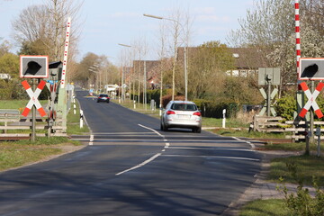 Bahnübergang bei Meppen