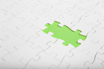 Missing puzzle pieces.Concept image of unfinished task.