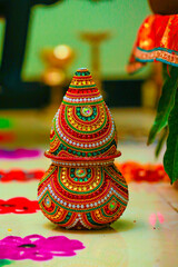 Maharashtra wedding ceremony in Hinduism : decorative home