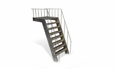 simple stair display. 3D rendering