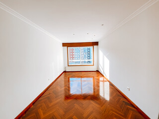 Empty interior of a white room