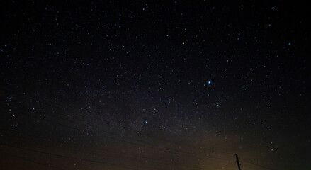 Fototapeta premium spring night starscape in the Russian Federation