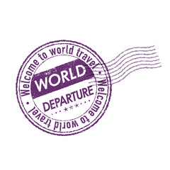 乗り物チケットのスタンプ