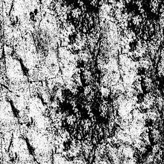 Grunge background black and white. Texture of chips, cracks, scratches, scuffs, dust, dirt. Dark monochrome surface. Old vintage vector pattern
