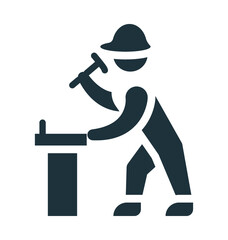 Repairman Colored Vector Icon