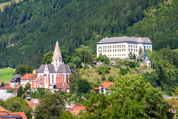 Obermurau castle in Murau, Styria, Austria