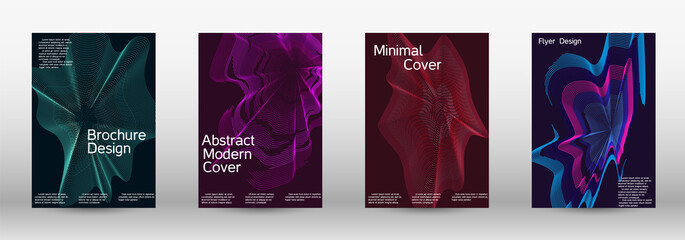 Modern design template. A set of modern abstract covers.