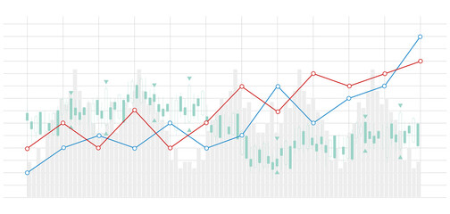 grafico economia, istogrammi, statistiche