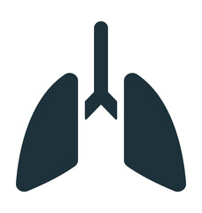Human Lungs Vector Icon