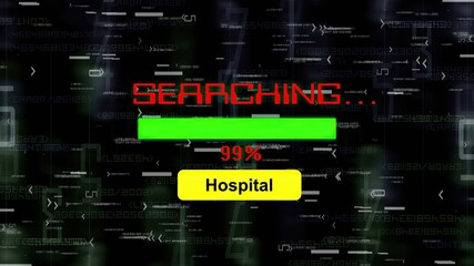 Searching for hospital online progress bar