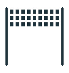Volleyball Net Vector Icon Icon
