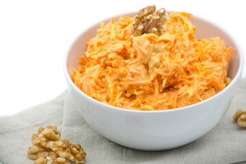 Carrot salad with mayonnaise