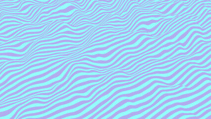 Abstract waves background. Striped surface with wavy distortion effect, vector illustration.