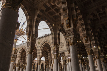 The Charming Interior works and Light designing of Masjid al Nabawi