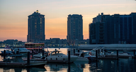 Background image of Doha Pearl Residential area and Marina