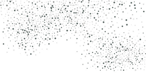  Silver glitter confetti on a white background.  Luxury festive background. Decorative element. Element of design. Vector illustration, EPS 10.