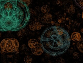 Imaginatory fractal background generated Image