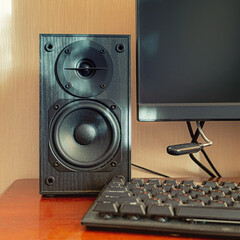 Speaker system on the table