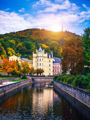 World-famous for its mineral springs, the town of Karlovy Vary (Karlsbad) was founded by Charles IV...