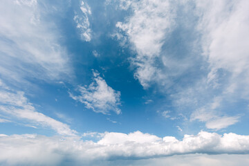 Beautiful sky with cloud before sunset