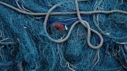 fishermen's net as a background