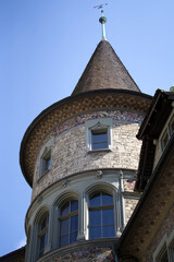 Swiss National Museum at City of Zurich. Photo taken April 27th, 2021, Zurich, Switzerland.