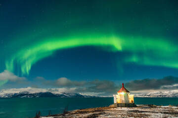 Aurora boreal, Noruega, Europa.