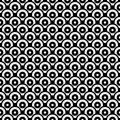 Cirlces vector seamless ornament. Vector same pattern.