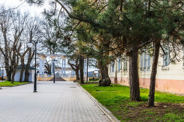 Obraz premium Yevpatoriya, Crimea, the historical part of the old green city in the western part of Crimea, and in the past the main children's balneo resort