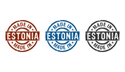 Made in Estonia stamp and stamping