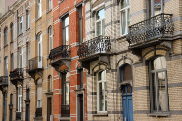 Fototapeta premium Schöne Altbaufassaden in Brüssel