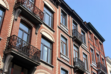 Schöne Altbaufassaden in Brüssel