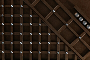 Background from forged elements of a metal gate