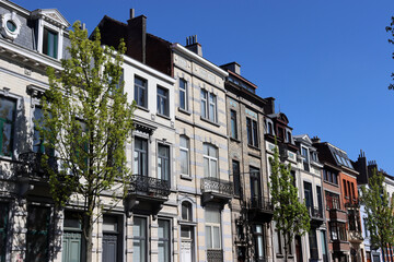 Fototapeta na wymiar Schöne Altbaufassaden in Brüssel
