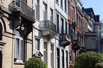 Schöne Altbaufassaden in Brüssel