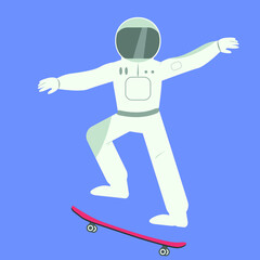 cosmonaut skater in space 