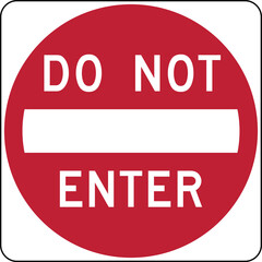 Road Sign Do Not Enter